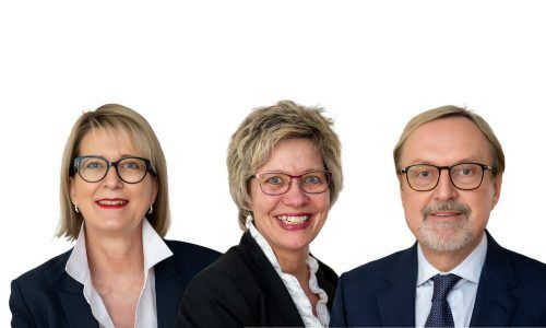 Von links: Renate Waldner, Gisela Heibling, Thomas H. Dürmüller. (Bild: zVg)