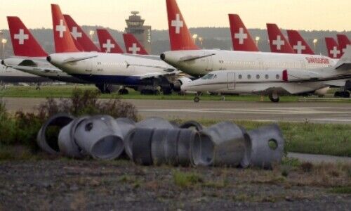 Swissair 2001: Grösster Zahlungsausfall am Bondmarkt (Bild Keystone)