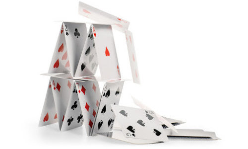 collapsing house of cards Shutter