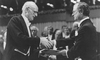 Harry Markowitz anlässlich der Übergabe des Nobelpreises (Bild: T. Rowe Price)