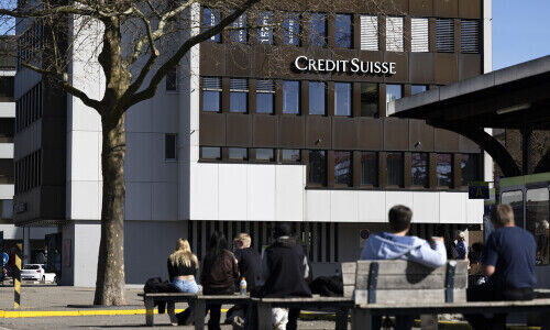 Filiale Credit Suisse sulla Bahnhofplatz di Burgdorf BE (foto: Keystone)