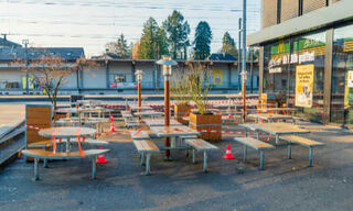 Geschlossene Restaurant-Terrasse in Solothurn (Bild: Shutterstock)