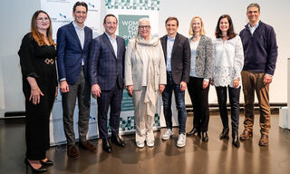 Katia Murmann, Raphael Tschanz, Hannes Weibel, Karin Lenzlinger, Philipp Ries Veronica Weisser, Alexia Hungerbühler, Boris Jost (Bild: Siggi Bucher)