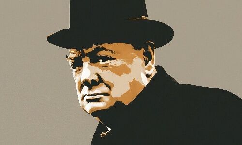 Sir Winston Churchill. (AI generiertes Bild: Shutterstock)