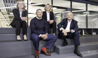 UBS-Top-Kader: Karin Oertli, Mike Dargan, Sabine Keller-Busse, Axel Lehmann (von links)