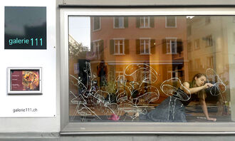 Schaufenster der Galerie 111 (Bild: finews.art)